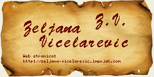 Željana Vicelarević vizit kartica